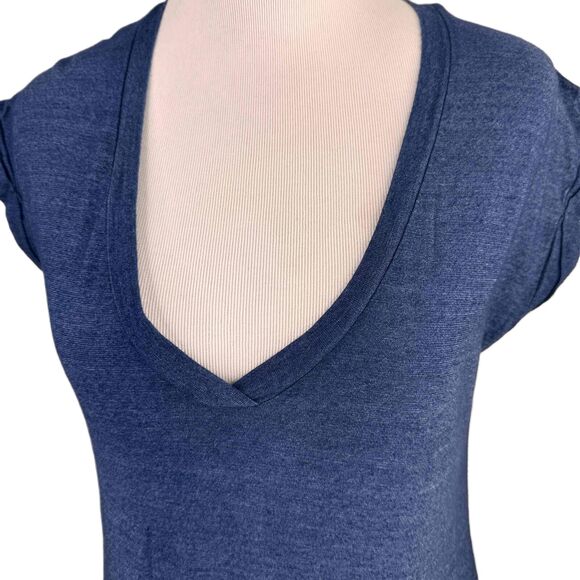 Cloth & Stone Blue Ombre Nila Short Sleeves V-Neck Maxi Dress Size Small - Picture 2 of 7